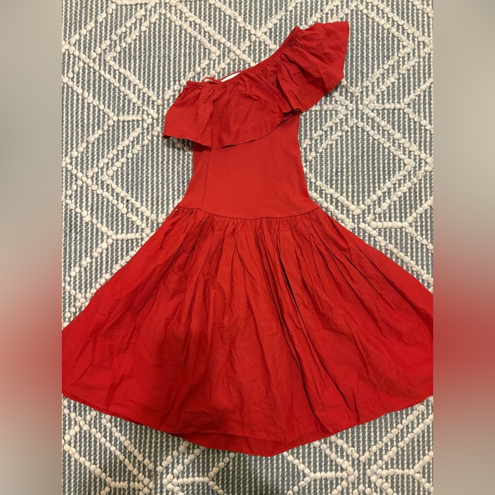 Molo Red One-Shoulder Dress size 10/12